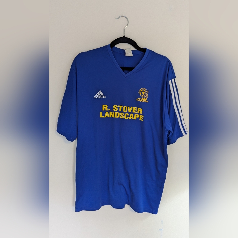 Adidas Blue Soccer Jersey Size Large